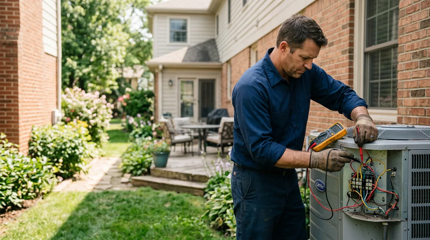 HVAC technician working near Magnolia, IA
